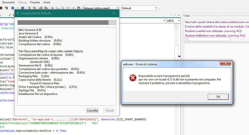 Error during compilation | B4X Programming Forum